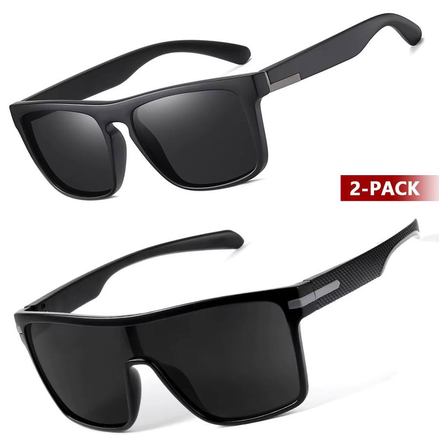 CRIXALIS Sonnenbrille, quadratisch, Vollrand, Schwarz, Herren, polarisiert - Bild 5