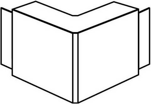 Hager Außeneck M53927030 aus Kunststoff, Farbe: Grau, Breite: 60 mm, Höhe: 30 mm - Bild 1