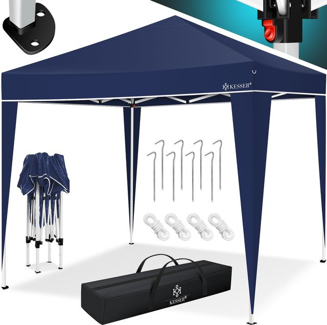 KESSER Pop-Up Faltpavillon mit UV-Schutz 50+ und Tragetasche mit Rollen, wasserdichtes Gartenzelt aus Metall, B/T: 300 x 300 cm - Bild 1
