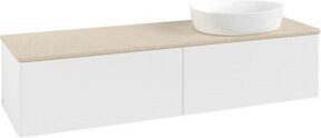 V&B Waschtischunterschrank Antao ohne Frontstruktur, Weiß, B: 160 cm, T: 50 cm - Bild 1