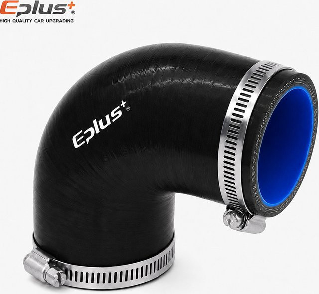 EPLUS Schwarzer 90-Grad-Silikonschlauch Universeller Auto-Lufteinlass und Ladeluftkühler-Turbo-Rohradapter - Bild 1
