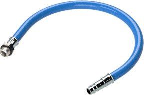 Riegler Vibrationsdämpfer mit blauem PVC-Schlauch, Nippel NW 11, G 1/2 AG - Bild 1