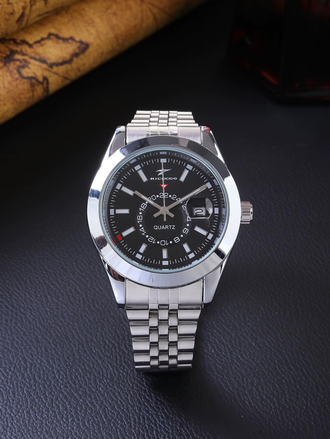 Ricecgo Armbanduhr, Quarz, Edelstahl, Silber, Herren - Bild 3
