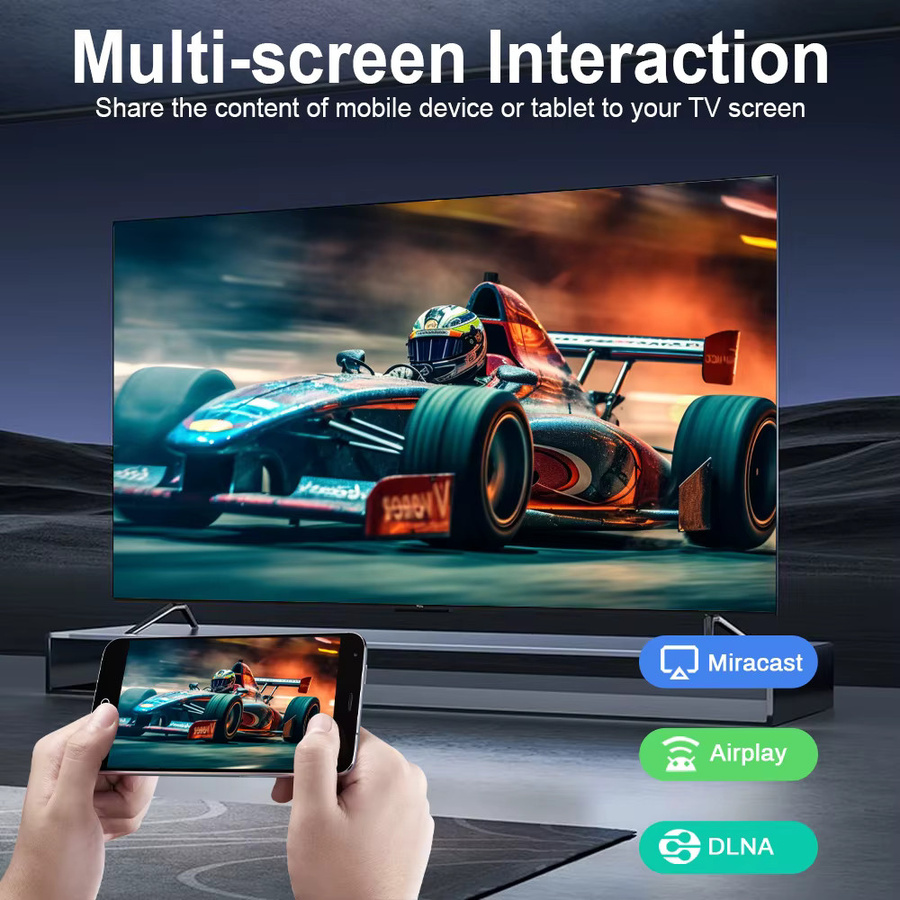 Transpeed Android 13 TV Stick Media Streamer mit 4K UHD, Sprachsteuerung und Wi-Fi in Schwarz - Bild 3