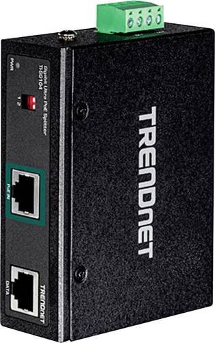 Trendnet TI-SG104 PoE-Splitter 10/100/1000MBit/s in Schwarz mit 95 Watt und DIN-Schienenmontage - Bild 1