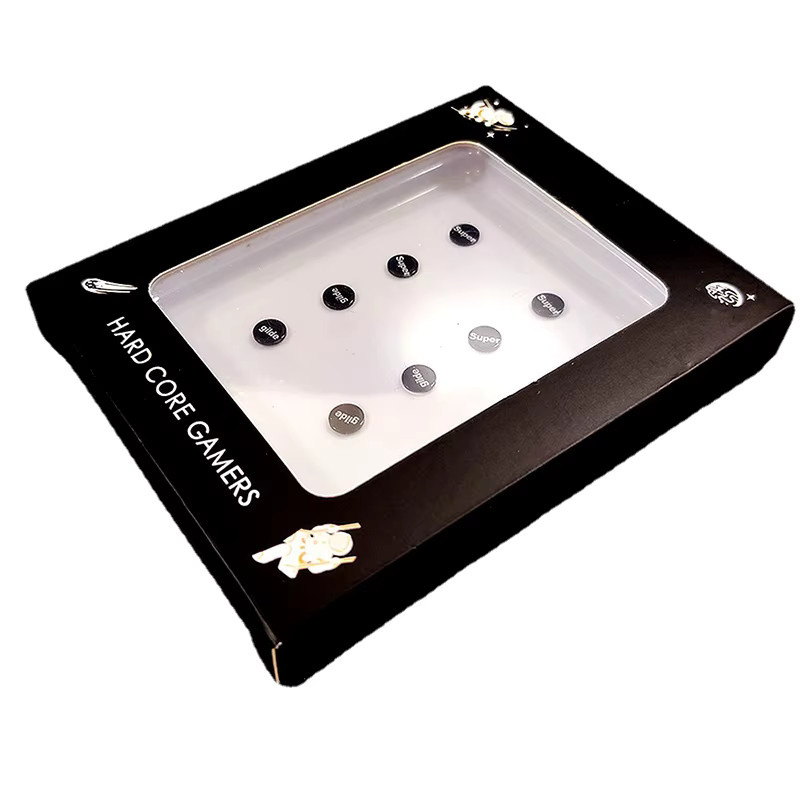 Universal DIY Glas Maus Skates Dots Aufkleber für Gaming Mäuse, transparent - Bild 3