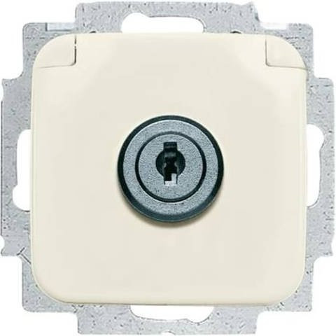 ABB Geräteeinsatz Steckdose IP20 in Weiß - Bild 1