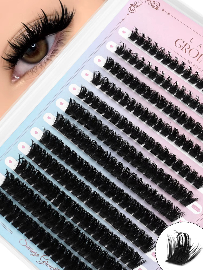 GROINNEYA Wimpern-Cluster, Volumen, natürlich, Unisex - Bild 6