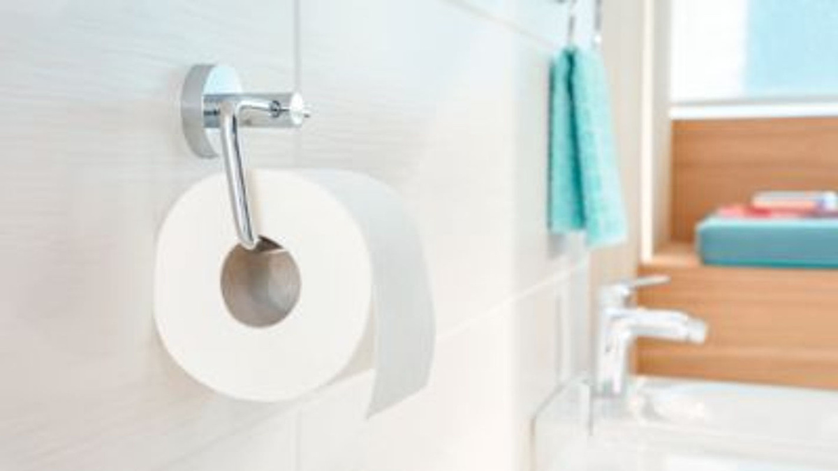 tesa WC-Rollenhalter SMOOZ aus Edelstahl in Silber, selbstklebend ohne Bohren - Bild 2