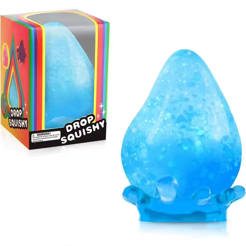 Needoh Sensorik-Spielzeug, glitzernde Wassertropfenform, Squishy - Bild 2