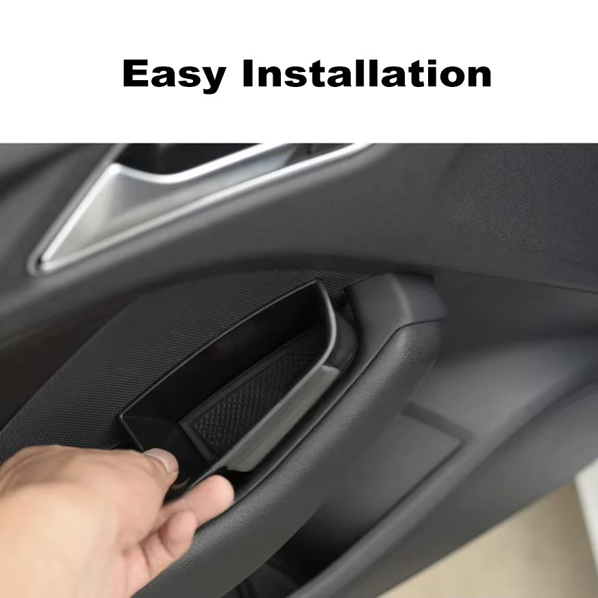 2er-Set Türpanel Ablage und Telefonhalter für Audi A4 B8 B9 A5 8T 4K (2008-2025) Coupe in Schwarz - Bild 5
