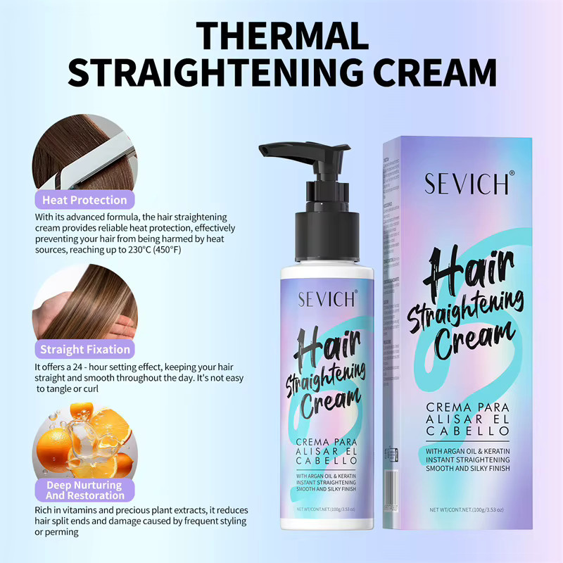 Sevich Keratin-Haarglättungscreme, 100 ml, für lockiges und strapaziertes Haar - Bild 4