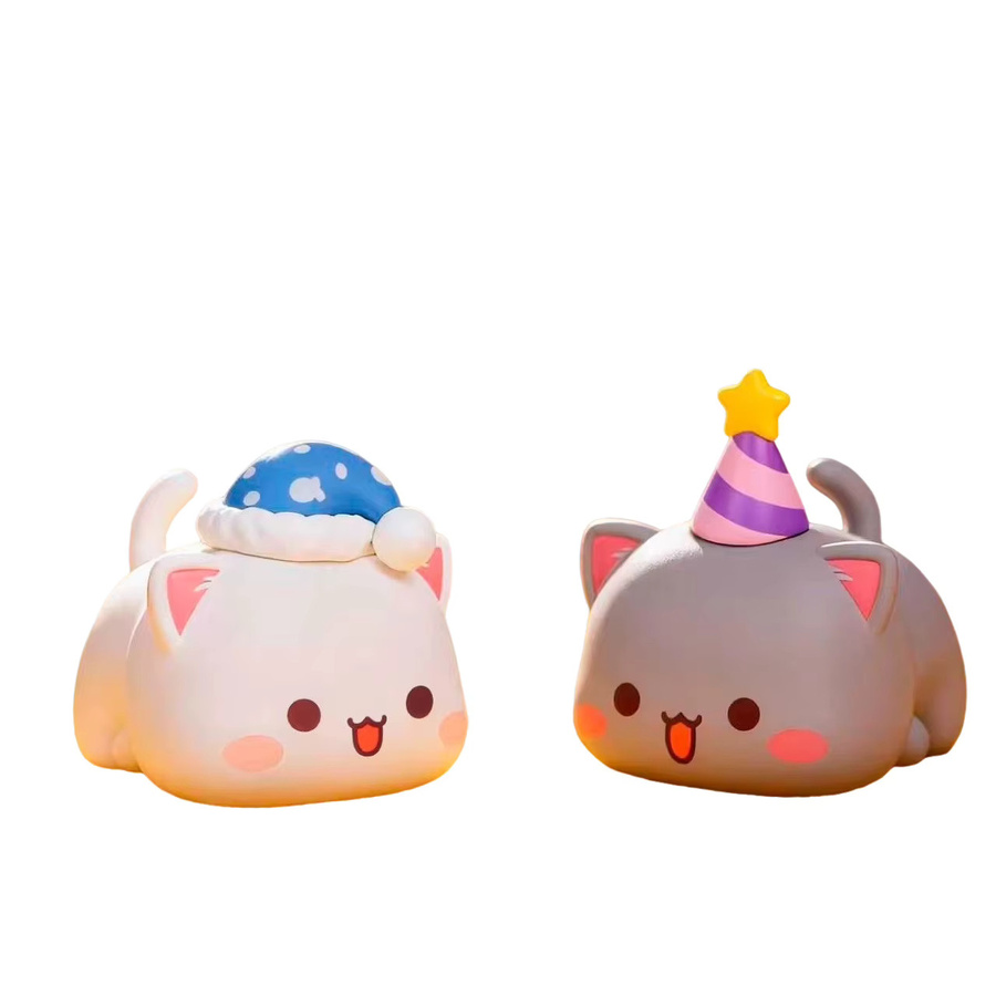 Mitao Emoji-Pack-Serie Cat 5-Blindbox, Mystery-Box, grau, Partikel-Figur - Bild 2