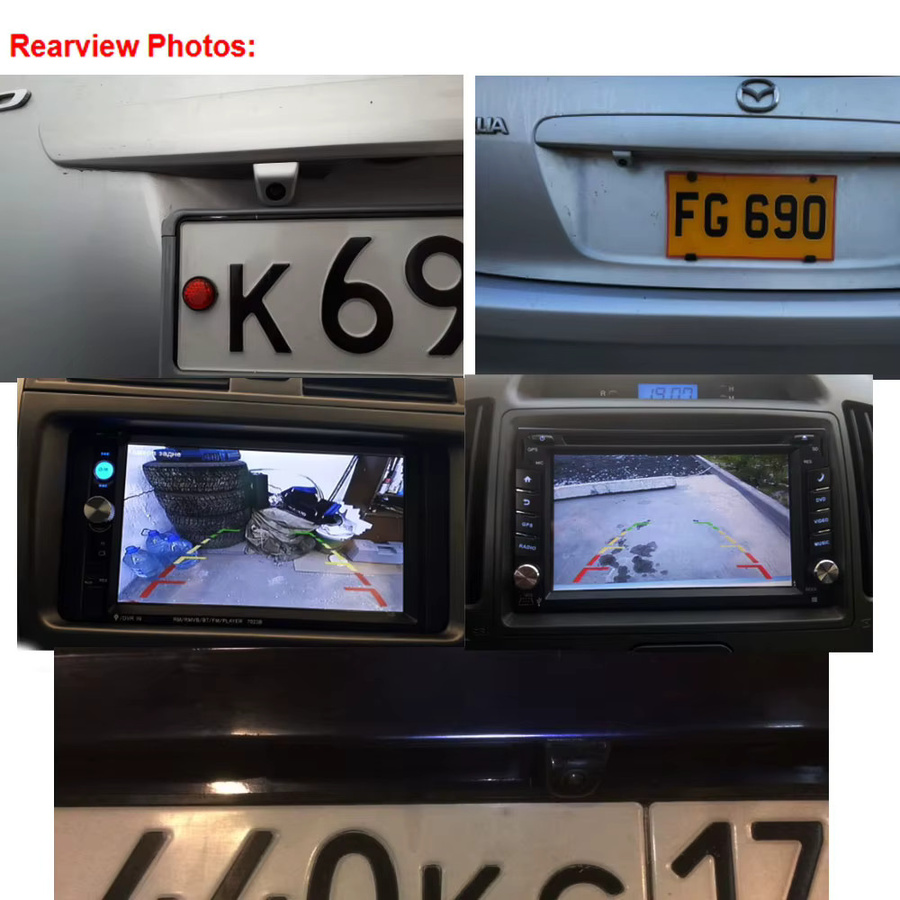 BYNCG HD Auto-Rückfahrkamera mit 120-Grad-Weitwinkel in Schwarz für VW Transporter T5 T30 Caddy Passat B5 Touran Jetta - Bild 2