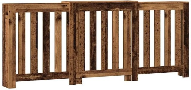 vidaXL Heizkörperverkleidung in Altholz-Optik Braun mit Latten-Design, B/T/H: 205 x 21,5 x 83,5 cm - Bild 1