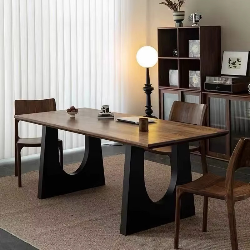 DUTRIEUX Esstisch aus Holz in Braun, moderner rechteckiger Esstisch mit mattem Finish - Bild 2
