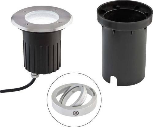 EVN 678710504 Bodeneinbauleuchte LED in Silber, rund und modern mit GU10 Fassung - Bild 1