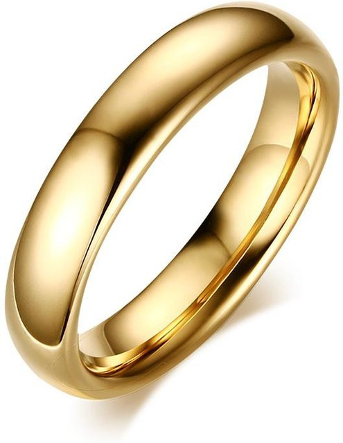 Vnox Eheringe Wolfram, Gold, Unisex - Bild 1