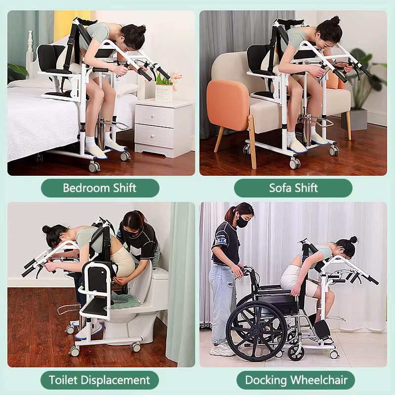 MDUG Hydraulischer Badewannen-Transferlift für die häusliche Pflege, Sicherheitsausrüstung für Menschen mit Behinderung, Schwarz oder Weiß - Bild 5