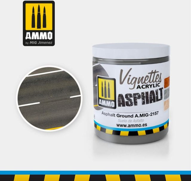 AMMO by MIG Jimenez Vignettes Asphalt Ground, Grau - Bild 1
