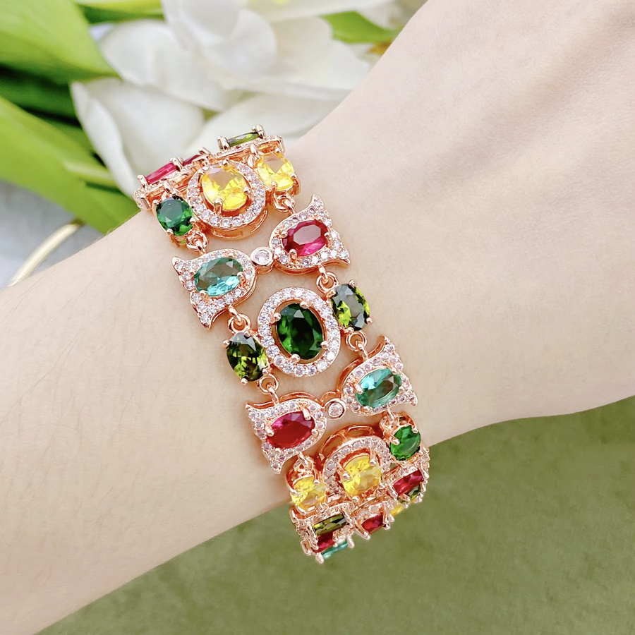 Armreif Roségold, Zirkonia, Damen - Bild 2