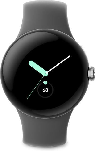 Google Pixel Watch WiFi Smartwatch in Silber und Charcoal - Bild 1