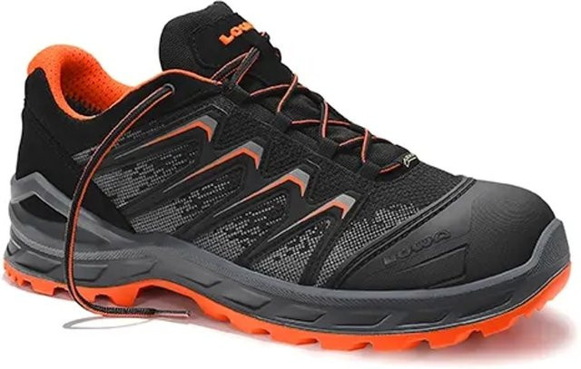 Elten Sicherheitshalbschuh Larrox Work GTX S3 in Black/Orange, Größe 45 - Bild 1
