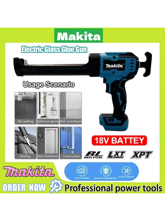 Makita Akku-Klebestrahlpistole in Blau für Glas, Fenster und Dichtstoffe - Bild 4