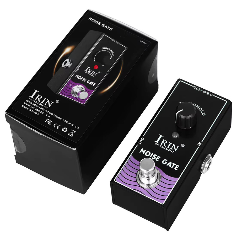 Irin RF-15 Hammer Noise Gate Mini Effektpedal True Bypass in Schwarz - Bild 2