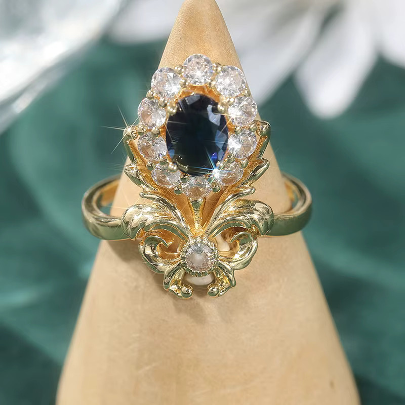 YoYo Ring, vergoldet, synthetischer Zirkonia, Damen - Bild 2