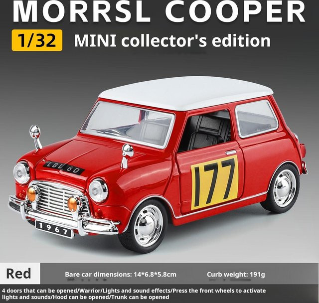 Linyi toy car 1967 Klassische Vintage Renn- & Retro-Auto, Modell, 1:32, mit Licht & Ton, ab 14 Jahren - Bild 1