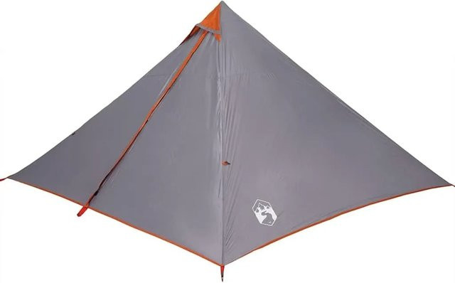 vidaXL Tipi-Familienzelt für 7 Personen in Grau und Orange, wasserdicht, Artikelnummer 94712 - Bild 1