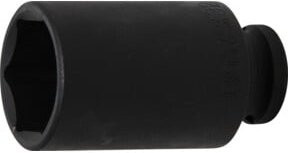 BGS Kraft-Steckschlüssel-Einsatz Sechskant tief 7232, Antrieb 12,5 mm (1/2"), SW 32 mm, schwarz aus Edelstahl - Bild 1