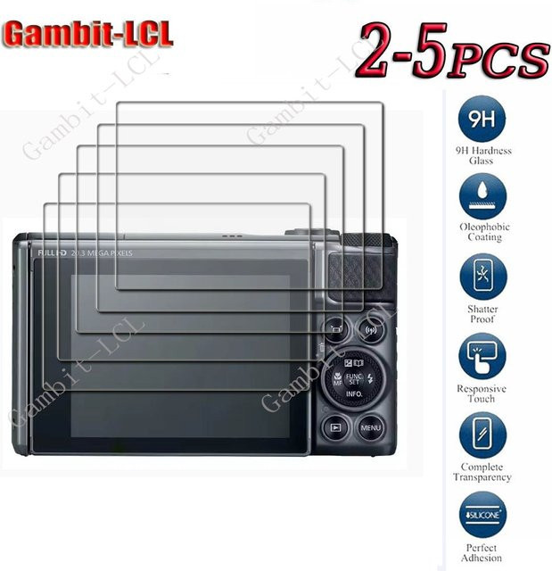 9H HD Gehärtetes Glas Display-Schutzfolie für Canon Powershot SX730 und SX740 HS in Transparent - Bild 1