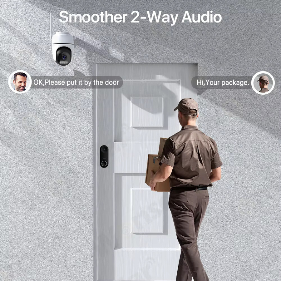 WONSDAR Smart-Kamera zur Innenüberwachung in Weiß mit 1080P HD, WLAN, Nachtsicht und 2-Wege-Audio via App - Bild 5
