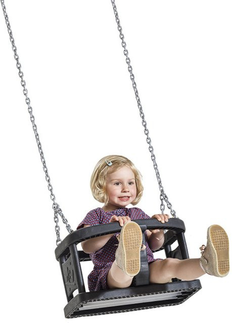 KBT Babyschaukel CURVE BABY Schaukelsitz + Kette, Schwarz - Bild 1