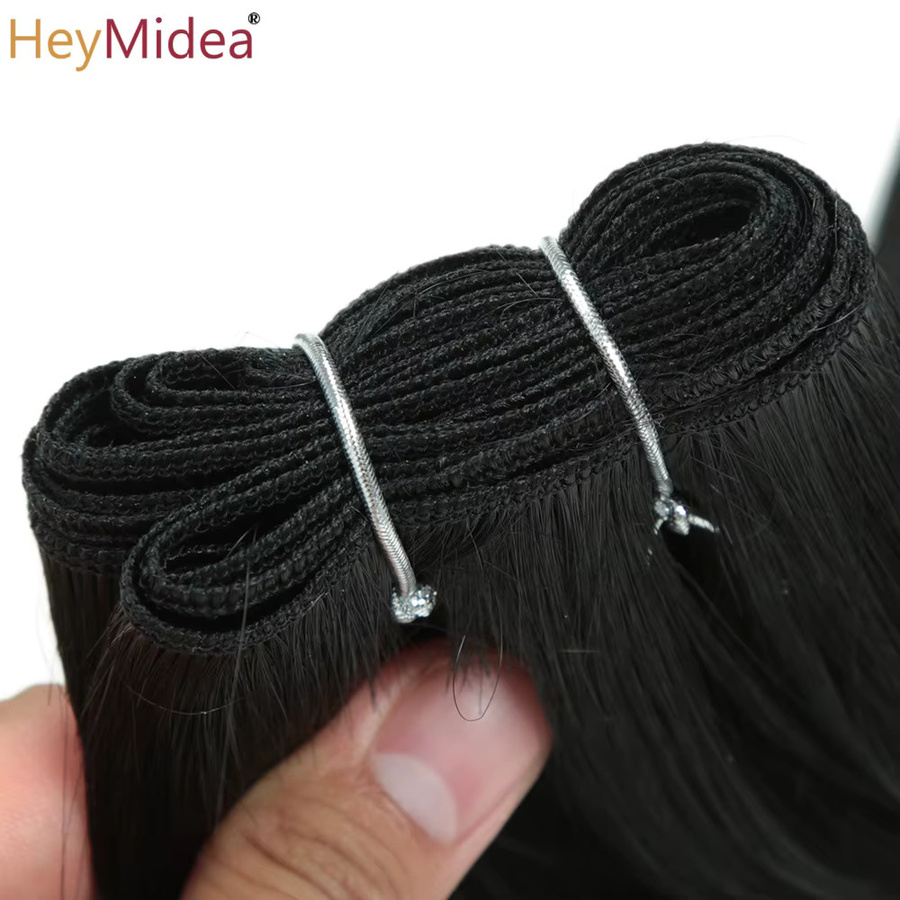 HeyMidea Haar Extensions, Synthetisch, Glatt, Ombre, 18 Zoll, 150g - Bild 5