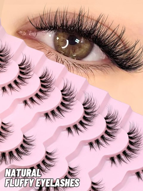 VELTRINAY Künstliche Wimpern, Katzenaugen-Wimpern, Wispy Lashes - Bild 1