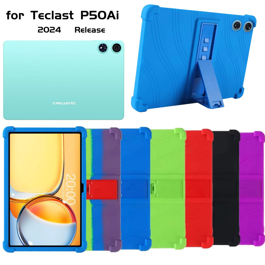 Stoßfeste Silikon-Schutzhülle für Teclast P50Ai Tablet 2024, kindersichere Abdeckung in Orange - Bild 2