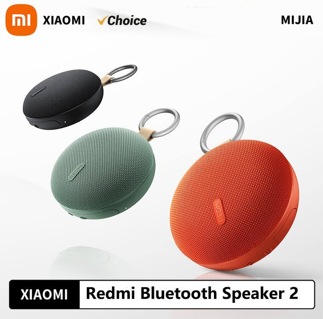 Xiaomi Redmi Bluetooth-Lautsprecher 2 Tragbarer IP67 wasserdichter TWS-Außenlautsprecher mit Metallschnalle und microSD-Steckplatz in Schwarz - Bild 1