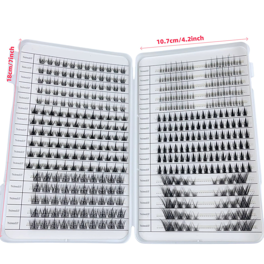 LIMEIKAI Künstliche Wimpern, Black, Unisex, 448 Bündel - Bild 2