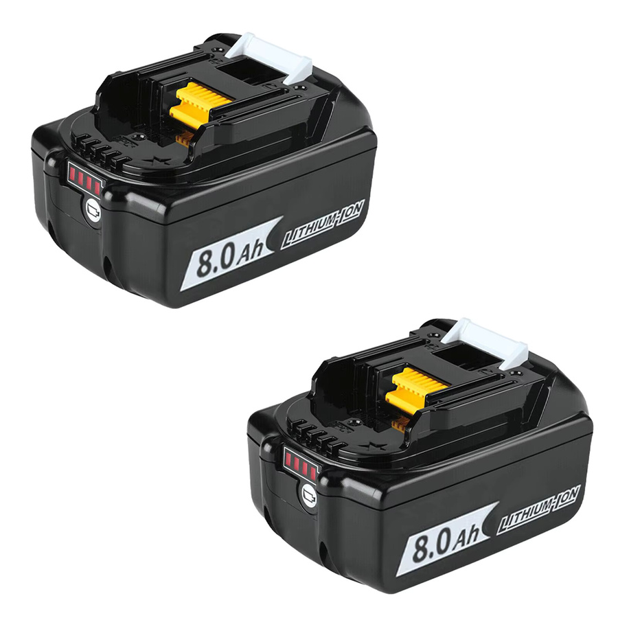 2er-Pack Makita 18V LXT Li-Ionen-Akkus mit 8000mAh in Schwarz - Bild 2