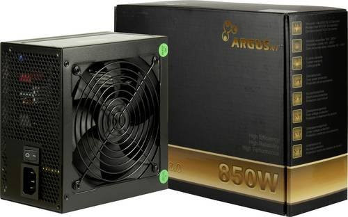 Inter-Tech BPS-850 PC Netzteil 850W ATX 80PLUS Bronze in Schwarz - Bild 1