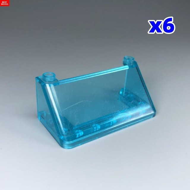 Yiran toy MOC Steine Transparent Auto Windschutzscheibe 6-teiliges Set - Bild 1