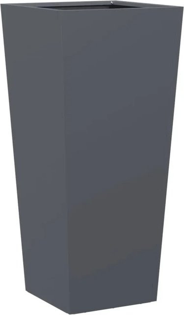 vidaXL Pflanzkübel aus Stahl in Anthrazit, B/T/H: 35 x 35 x 75 cm - Bild 1