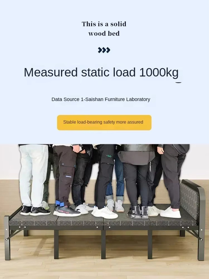 Klappbett für Erwachsene mit 1,2 Meter Breite für Wohnheim und Mietwohnung - Bild 4