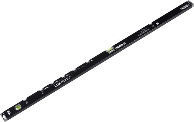 LUX-TOOLS Elektriker-Wasserwaage Professional aus Aluminium, Schwarz, Länge: 120 cm - Bild 1