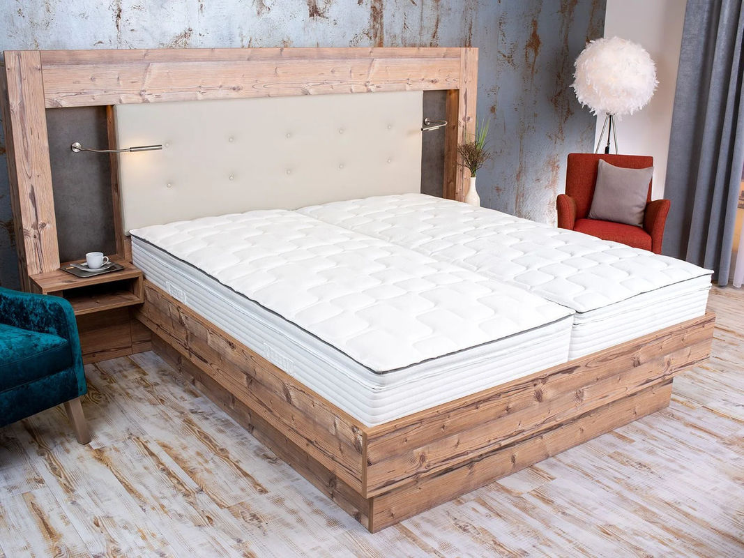 BECO Royal Flex 7-Zonen Boxspring-Matratze mit abnehmbarem Gelschaum-Topper, H3, Farbe: Weiß, B/T: 140 x 200 cm - Bild 3