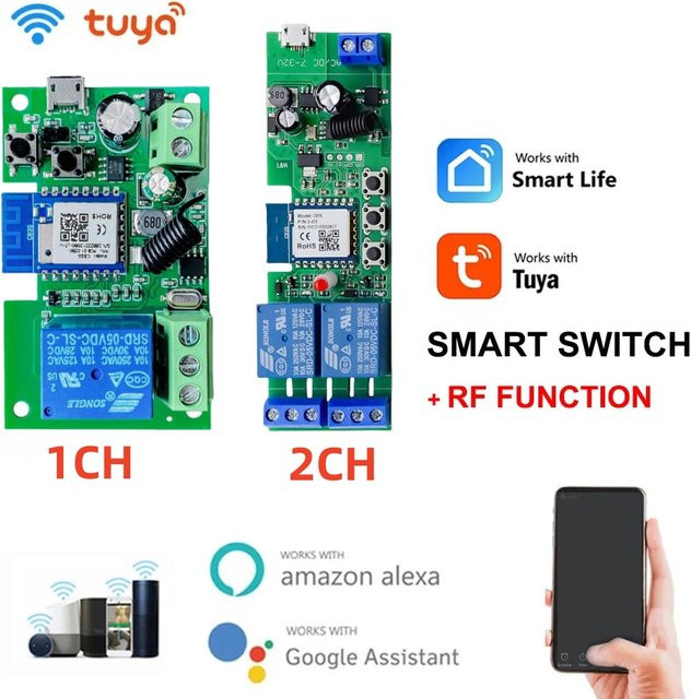 Tuya Smart Home Wifi Schalter Alexa kompatibles Relais Modul mit USB 5V 10A Unterstützung - Bild 1