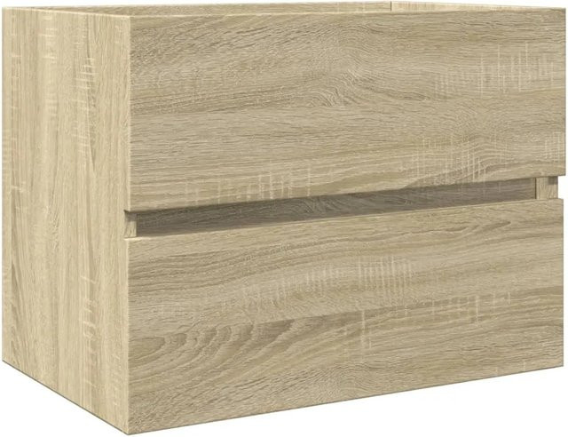vidaXL Waschbeckenunterschrank Sonoma-Eiche in Braun aus Holzwerkstoff, B/T/H: 60 x 38,5 x 45 cm - Bild 1